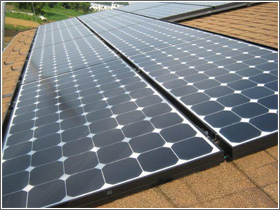 太陽電池モジュールの写真