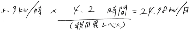 でたらめな日照時間の計算