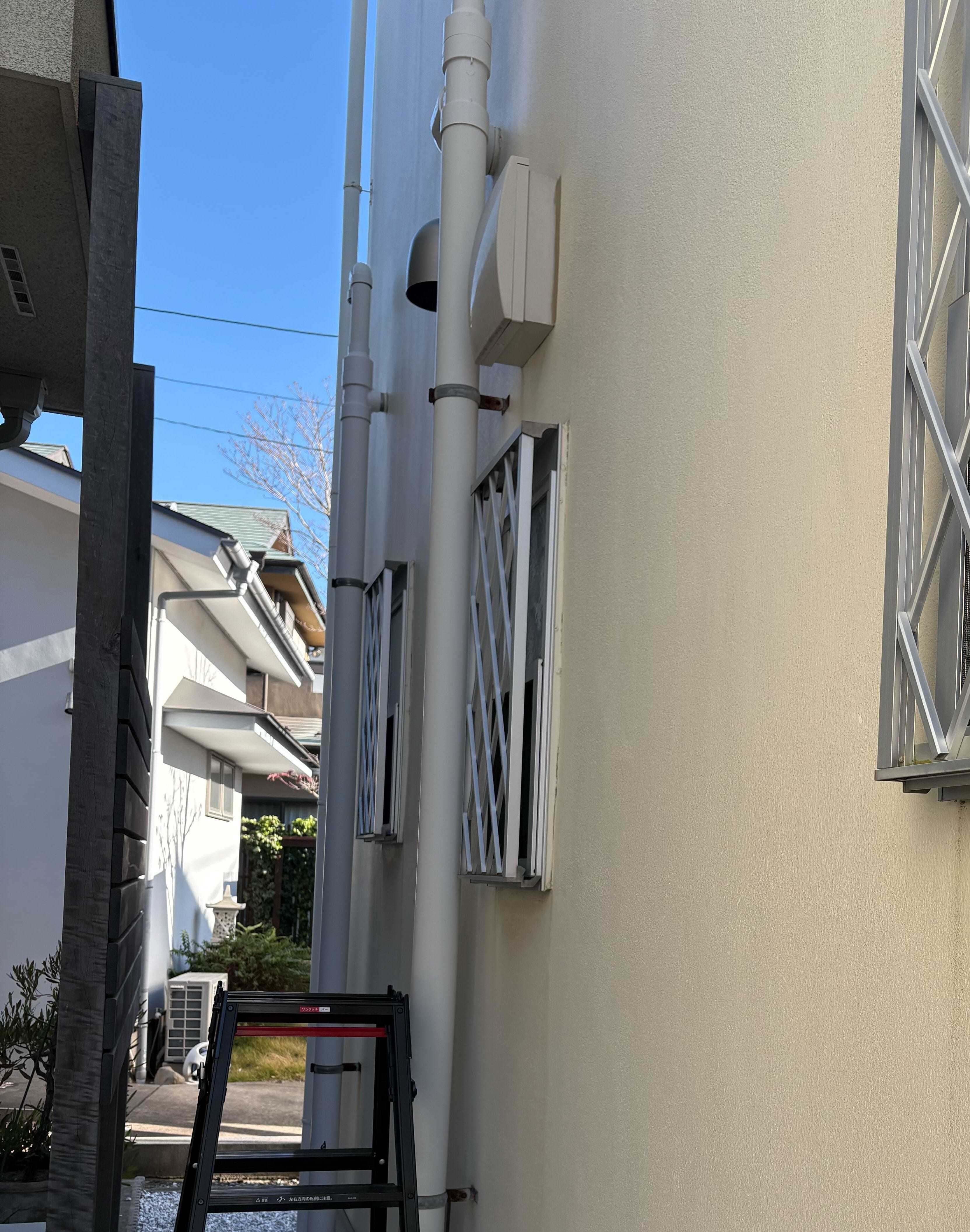 蓄電池工事設置場所確認屋外