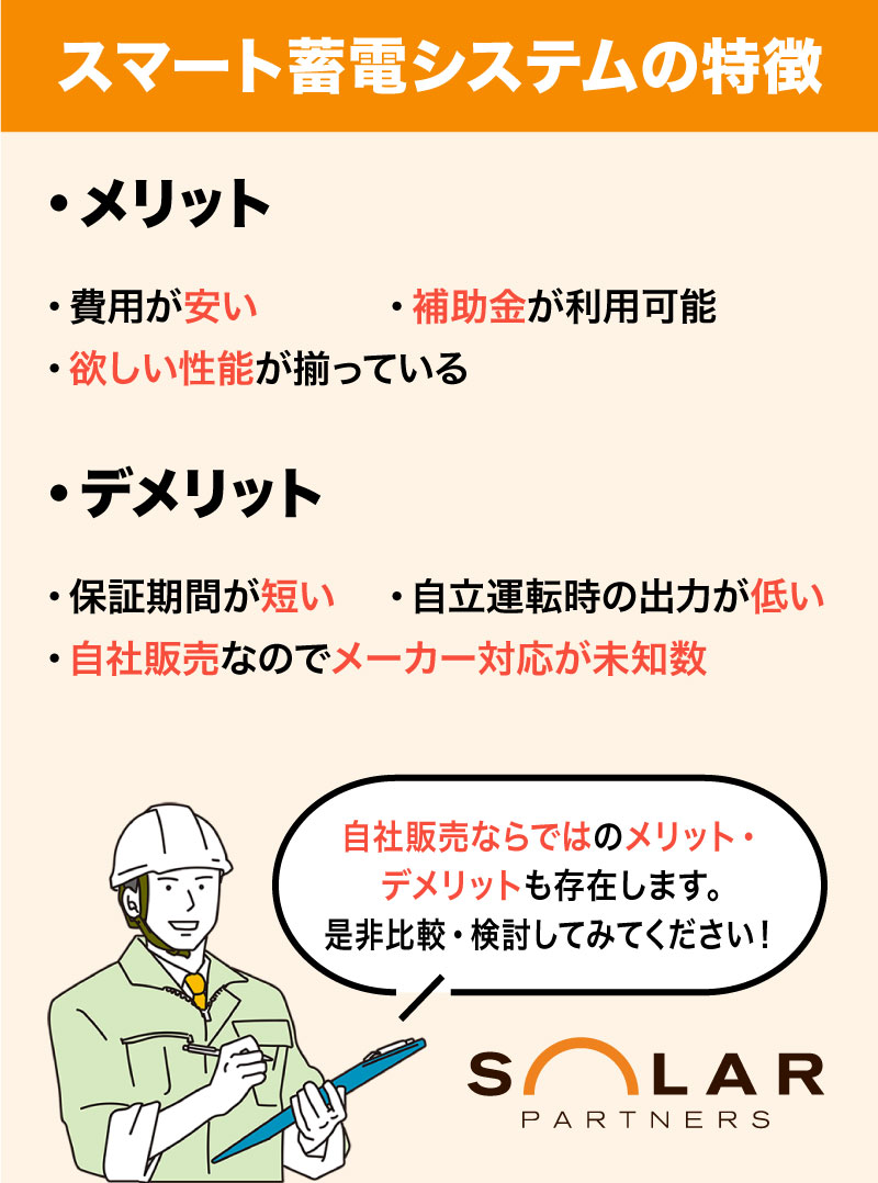 スマート蓄電システムのメリットデメリット